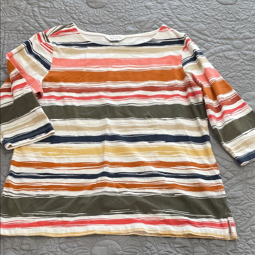 *3 for $10* Christopher & Banks Striped Top PM